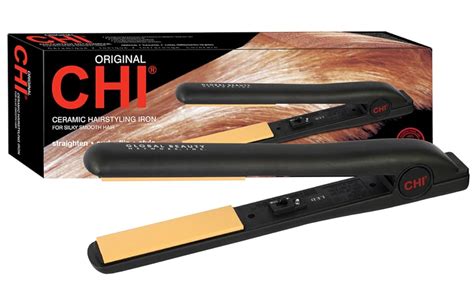 Chi 1 Inch Original Ceramic Flat Hairstyling Iron Professional Black Chi Amazon Ca Beauty