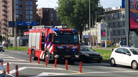 Primeur Nieuwe Tankautospuit Brandweer Schiedam Met Spoed Door