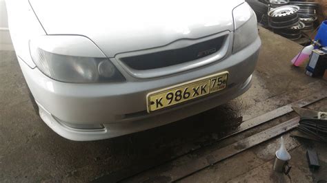 Химическая полировка фар паром — Toyota E120, 1,5 л, 2002 года ...