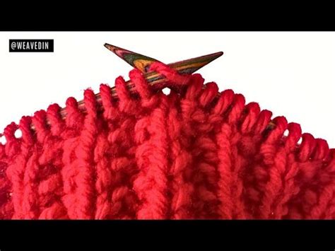 How To Knit Mistake Rib Stitch Youtube