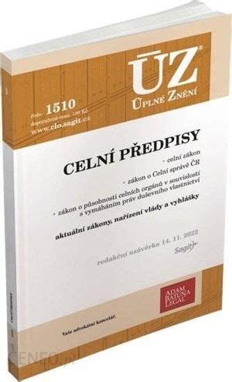 ÚZ 1510 Celní předpisy neuveden Literatura obcojęzyczna Ceny i