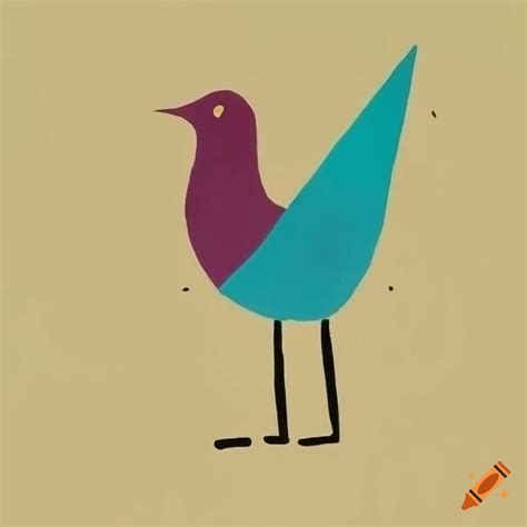 Minimalist Bird Artwork Inspired By Klee And Matisse On Craiyon