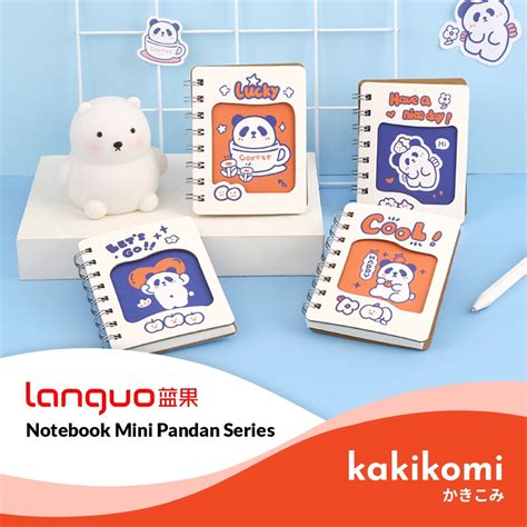 Jual Buku Catatan Mini Languo Panda Series Mini Spiral Notepad Notebook