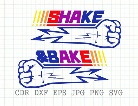 Shake and Bake Svg Shake N Bake Matching Print Funny Kitchen - Etsy