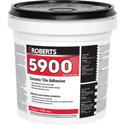 Roberts 1 Gal Ceramic Tile Adhesive 5900 1 The Home Depot