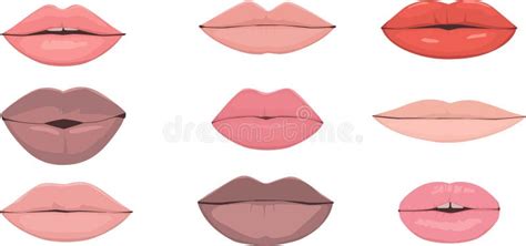 Vector Human Lips Male Stock Vector Illustration Of Element