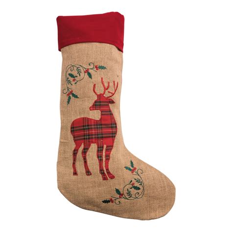 Jute Christmas Sock X Cm Gillgrens Dekor