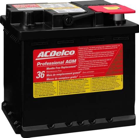 Acdelco Battery Group Size Ln1 Ln1agm Oreilly Auto Parts