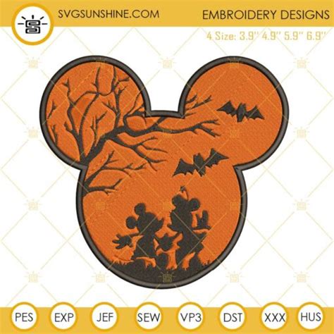 Stay Spooky Embroidery Designs Mickey Ghost Halloween Embroidery