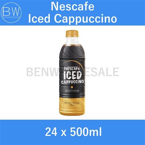 Nescafe Iced Cappuccino Rtd Bottle 24 X 500ml Carton Shopee Singapore