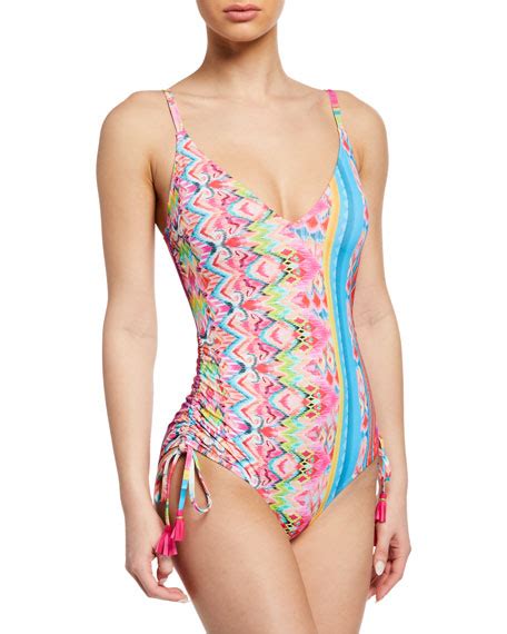 Johnny Was Plus Plus Size Francesca Printed One Piece Swimsuit Neiman