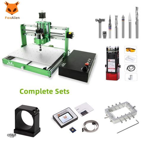 Foxalien Ensemble Complet De Routeur Cnc Wm3020 Fraiseuse À Vis À