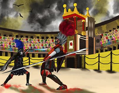 gladiator fight projects   logos illustrations