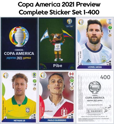 Panini Copa America 2021 Preview Komplettes Stickerset 1 400 Kaufen