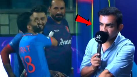 Gautam Gambhir S Heart Burning Gesture As Virat Kohli Naveen Became