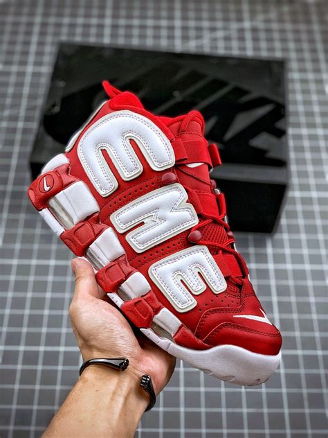 Supreme X Nike Air More Uptempo Suptempo Red 5338724 Thenewmonstor Shop