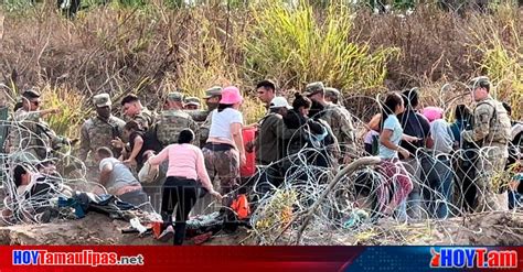 Hoy Tamaulipas Tamaulipas Se Enfrentan Migrantes Con Autoridades De