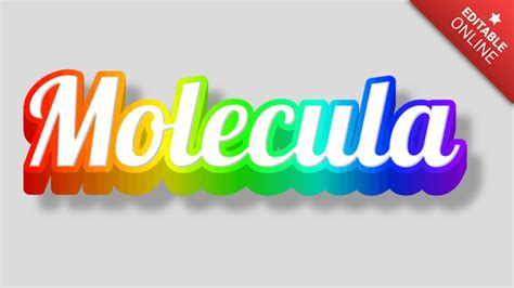 Molecula Gay Pride D Text Effect Generator