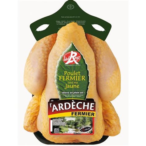 Poulet Fermier Jaune Pac Label Rouge Le Poulet D Kg Prix