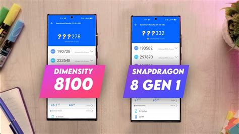 Dimensity 8100 Vs Snapdragon 8 Gen 1 Antutu Benchmark And Specification