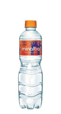 Água Mineral Minalba Gás 510 ml Pet Pacote Fardo 12 garrafas