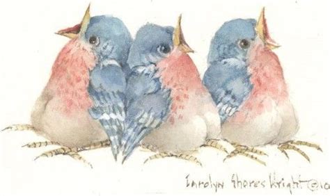 Work Of Carolyn Shores Wright Funny Birds Cute Birds China Painting