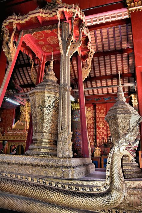 Royal Funeral Carriage At Wat Xieng Thong In Luang Prabang Laos