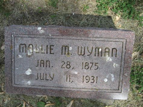 Mollie M Mccracken Wyman 1875 1931 Memorial Find A Grave