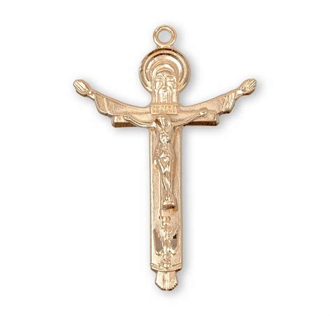 Holy Trinity Gold Over Sterling Silver Crucifix Buy Religious