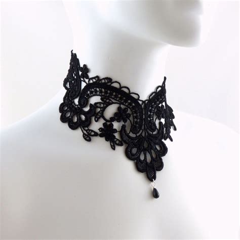 The Classic Lace Choker In BLACK Unique Lace Choker Necklace