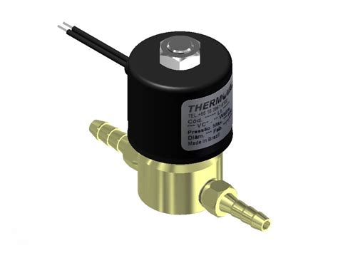 Válvula Solenoide 2Vias NF Conexão espigão 110 127V para Maquina de