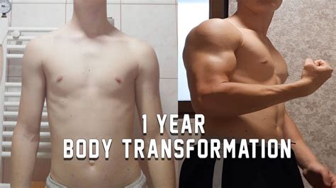 1 Year Realistic Natural Body Transformation Youtube