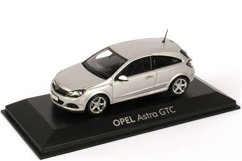 Opel Astra H GTC silber-met. Werbemodell Minichamps in der 1zu87.com ...