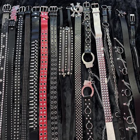 Alt Belt Lotpack Of 15 Belts 🦇 ️‍🔥 Majority Are In Depop