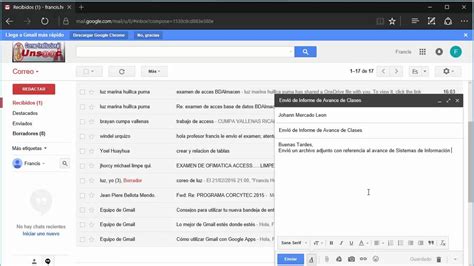 Redactar Y Responder Un Mensaje En Gmail Youtube