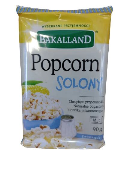 Popcorn Solony Do Mikrofal Wki Bakalland G Allegro Pl