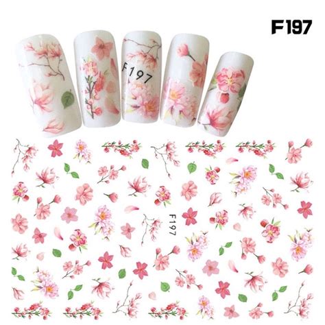 Jual Stiker Kuku Flower Sticker Nail Art Bunga Sticker Kuku Nail Art