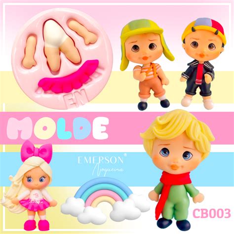 Molde De Silicone Corpinho CB003 Emerson Arte