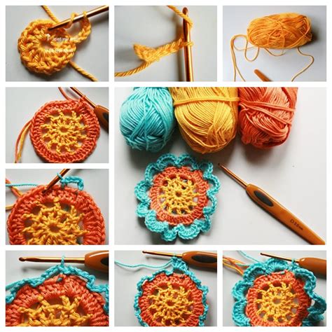 Japanese Crochet Flower Diagram Crochet Japanese Flower Patt