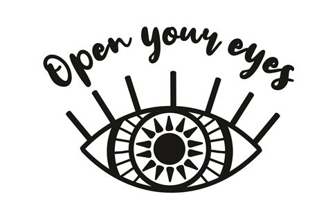 Open Your Eyes Clipart Open Your Eyes Graphic By Camelsvg Creative