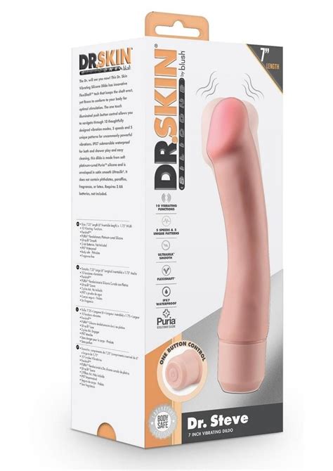 Dr Skin Silicone Dr Steve Vibrating Dildo In Vanilla Shop Velvet