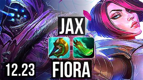 Jax Vs Fiora Top Solo Kills K Mastery Dominating Euw