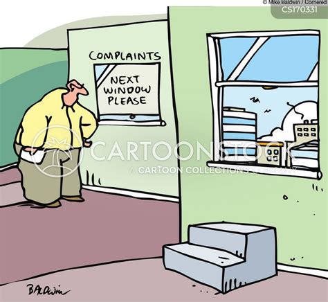 Complaints Window Cartoons and Comics - funny pictures from CartoonStock