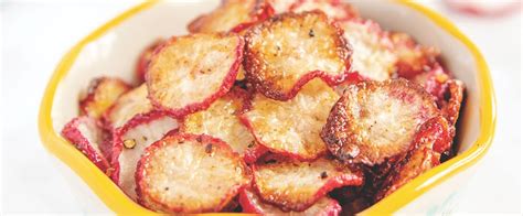 Baked Radish Chips - Live Naturally Magazine