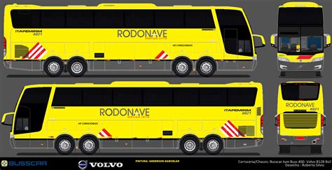 Busscar Jum Buss Itapemirim Desenho Onibus Brasil