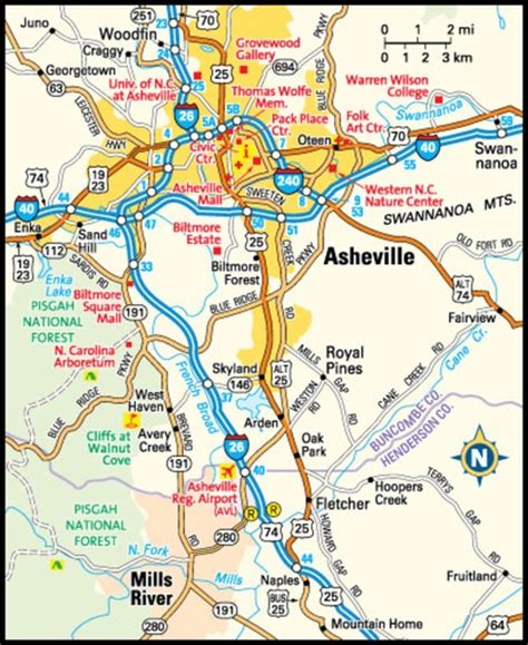 42 Asheville North Carolina Map Stock Vectors And Vector Art Shutterstock