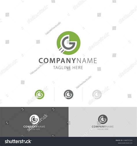 Letter G Button Games Logo Vector Stock Vector (Royalty Free