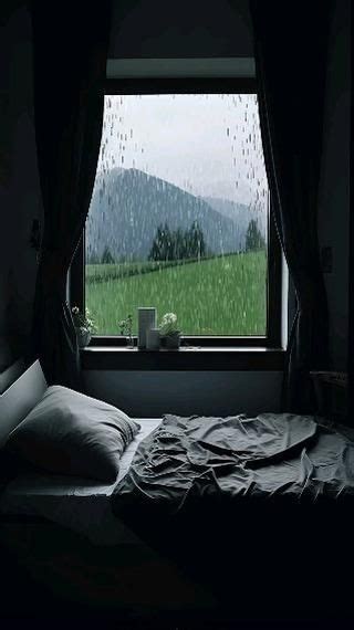 Rainy Bedroom Design In 2024 Rain Photography House In The Woods