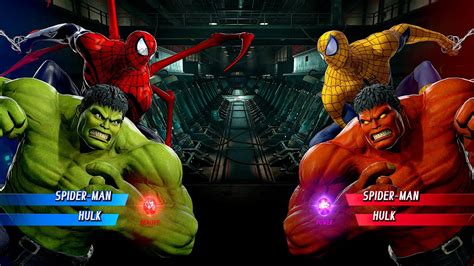 Spider Man Hulk Vs Yellow Spider Man Red Hulk Very Hard Ai