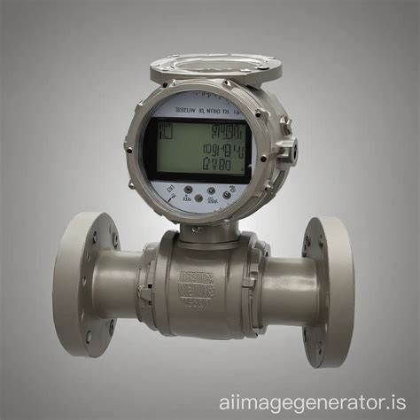 Industrial Flow Meter Instrument In Operation Ai Image Generator